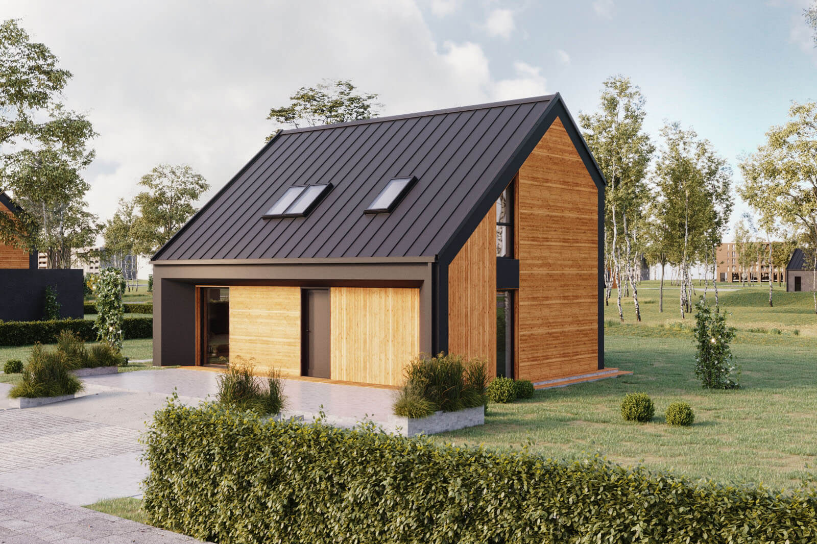 Projekt domu 92 m² z poddaszem użytkowym | Energooszczędne Stodoły