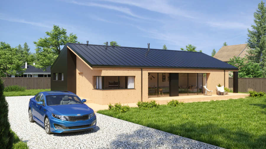 Domy modułowe 55 m2 — poznaj nasze projekty | Energooszczędne Stodoły